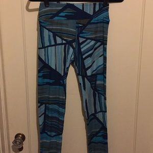 Blue green pattern Lularoe leggings OS NEW